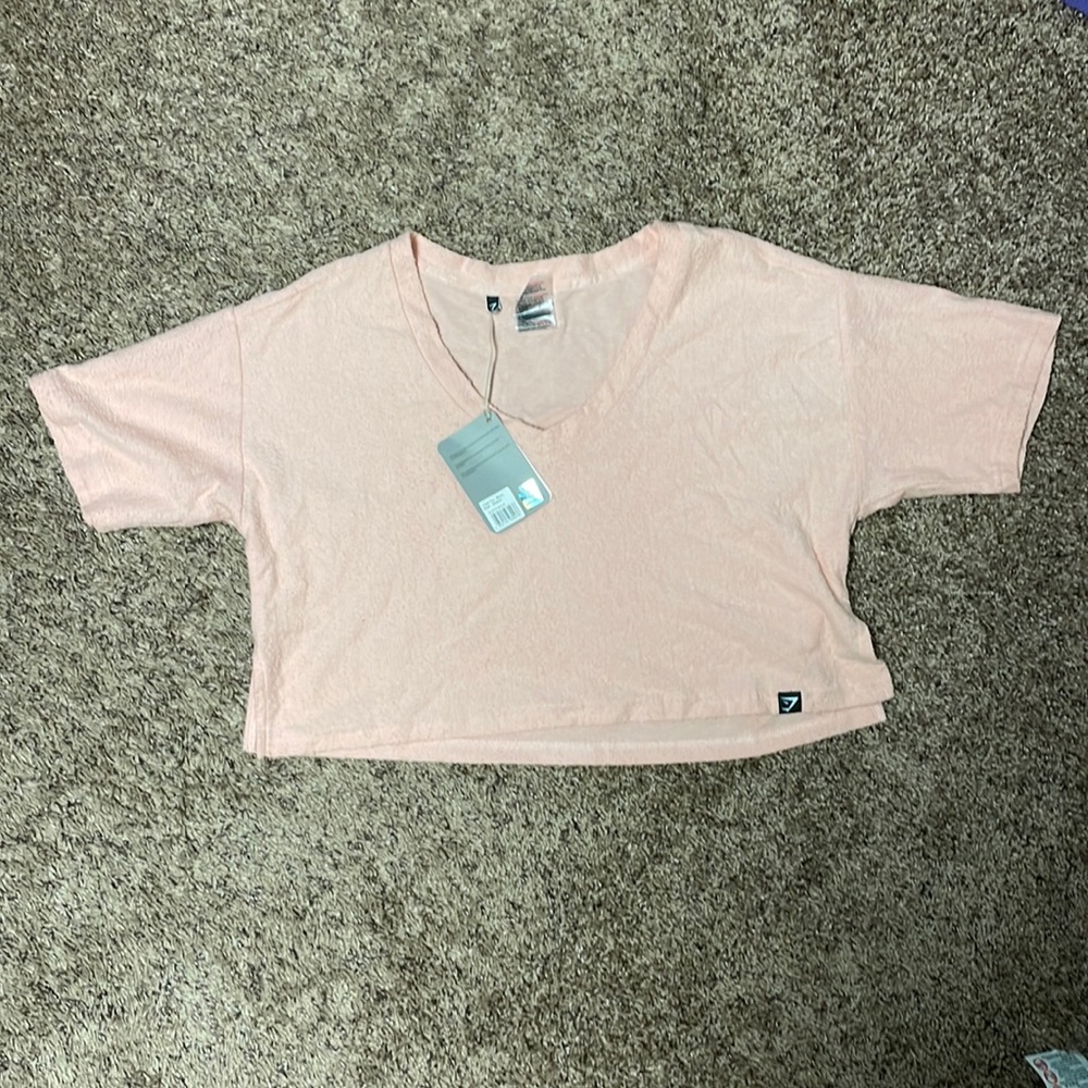 NWT Gymshark Crop Towel Tee